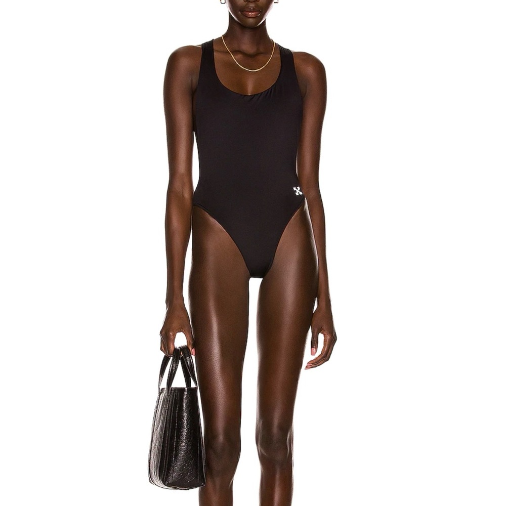 Size 36 off white one piece swim wear